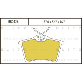 

Колодки тормозные BLITZ BB0426