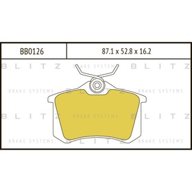 

Колодки тормозные BLITZ BB0126