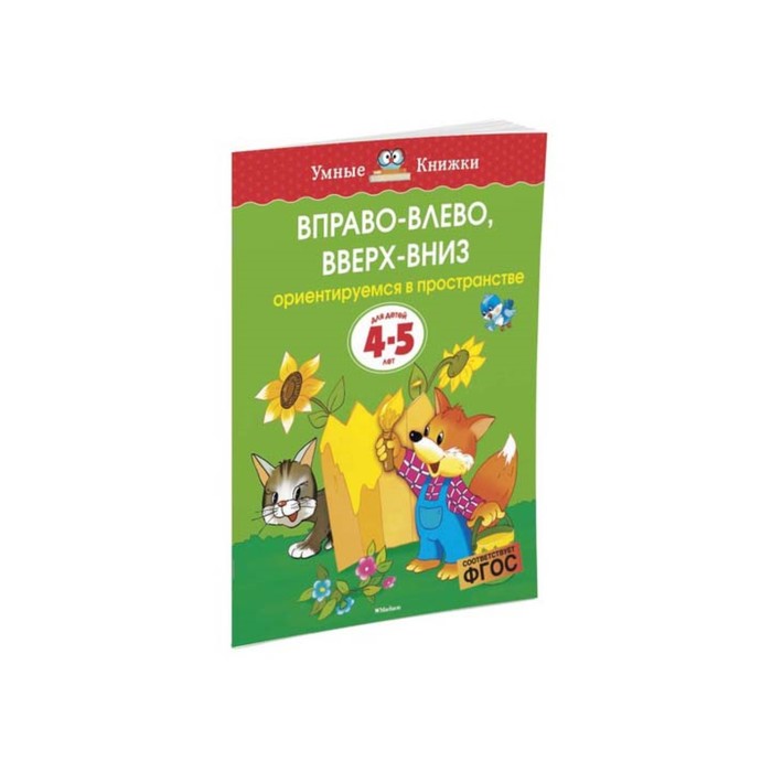 Умные книжки 4-5 лет. Вправо-влево, вверх-вниз (4-5 лет) (нов.обл.). Земцова О.Н.