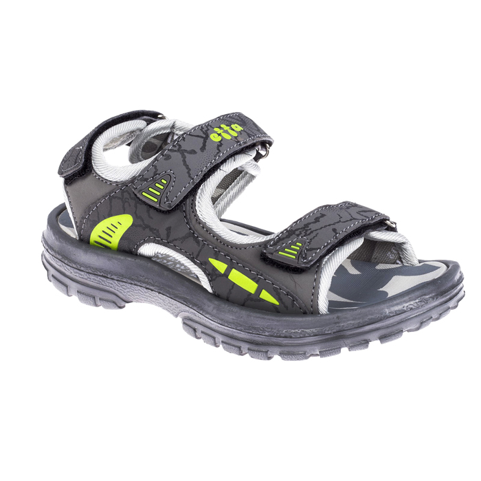 Сандалии для мальчиков арт. В-63338, цвет серый/зеленый, размер 31