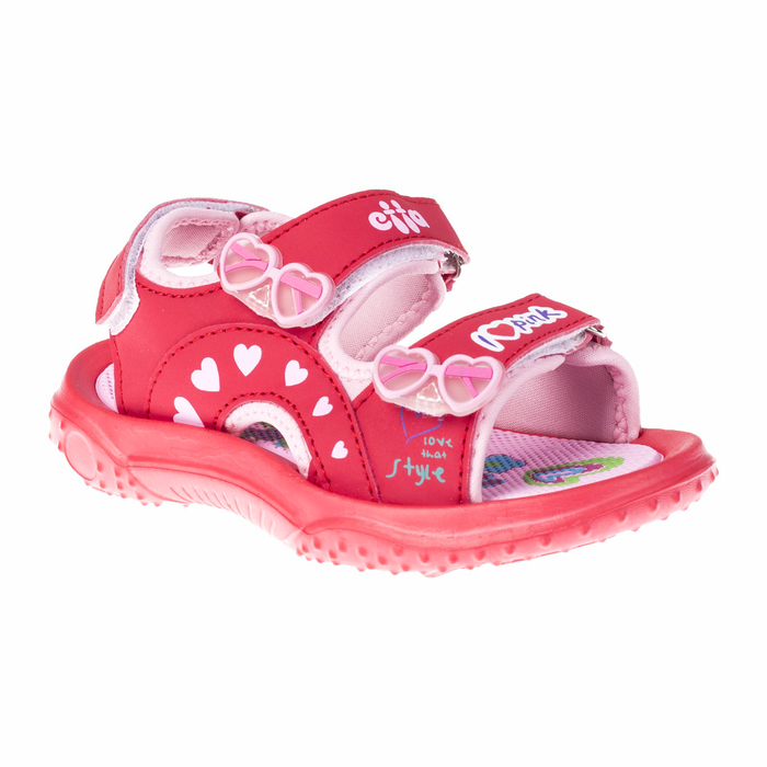 Сандалии для девочек арт. С-64053, цвет красный, размер 35