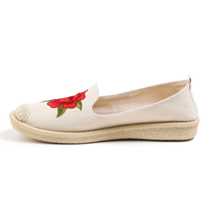 Эспадрильи женские KAFTAN "Роза" бежевые, р-р 35