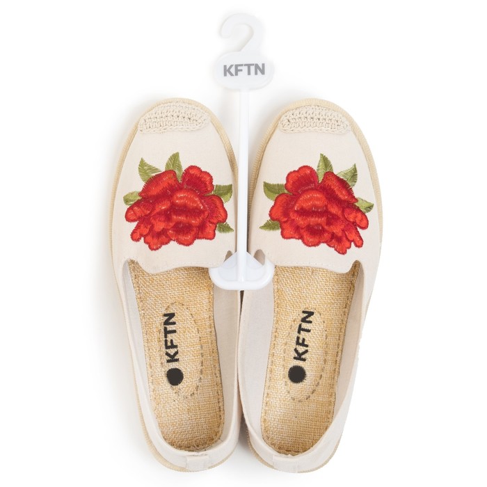 Эспадрильи женские KAFTAN "Роза" бежевые, р-р 40