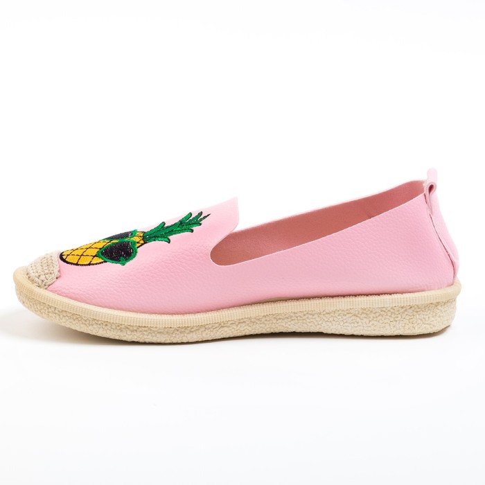 Эспадрильи женские KAFTAN кожзам "Ананас", р-р 39, розовый