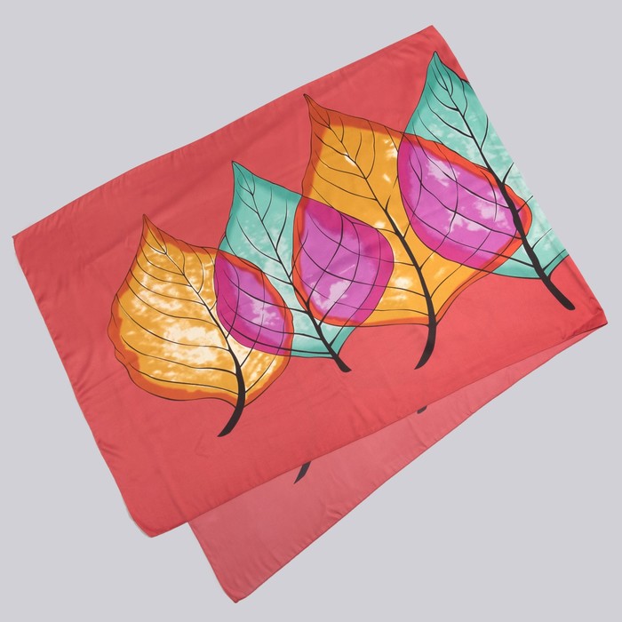 Палантин женский в коробочке MINAKU "Кристин", размер 180х70 см, цвет бордовый