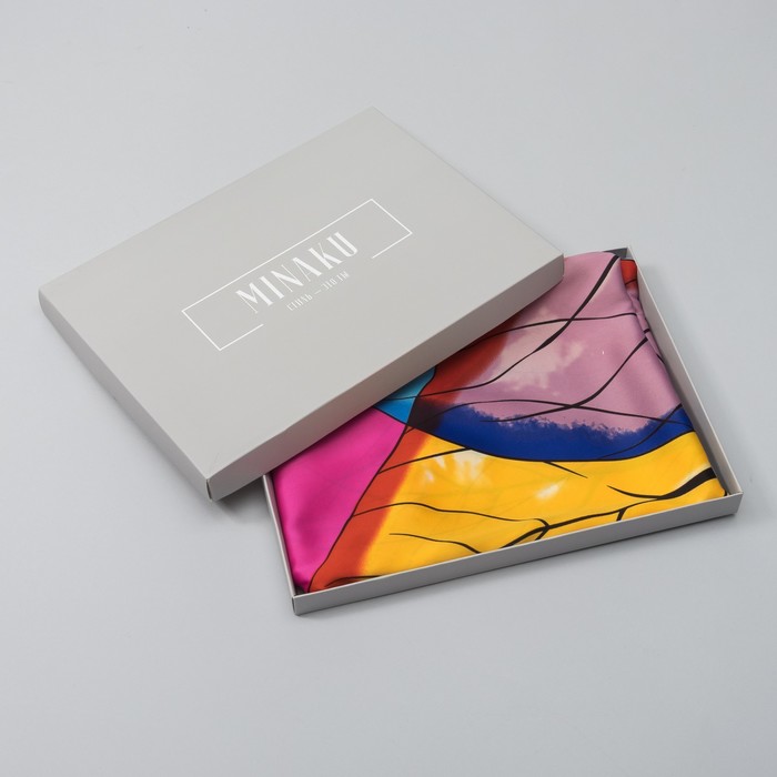 Палантин женский в коробочке MINAKU "Кристин", размер 180х70 см, цвет розовый