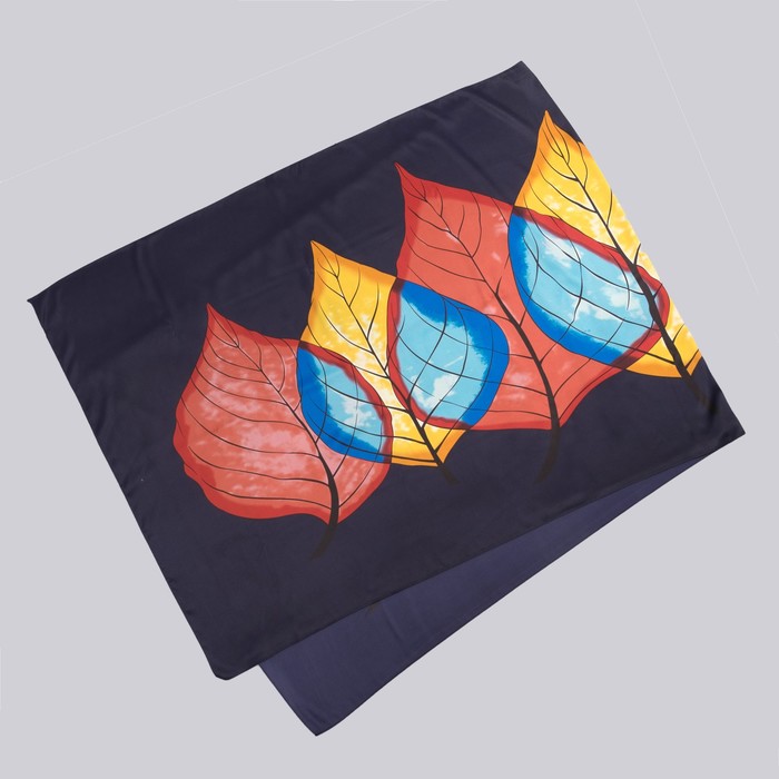 Палантин женский в коробочке MINAKU "Кристин", размер 180х70 см, цвет тёмно-синий