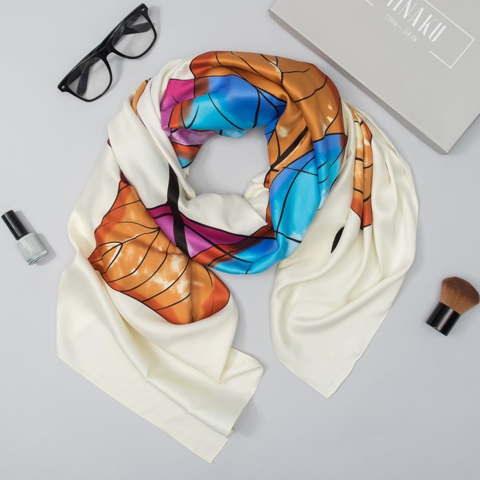 Палантин женский в коробочке MINAKU "Кристин", размер 180х70 см, цвет бежевый