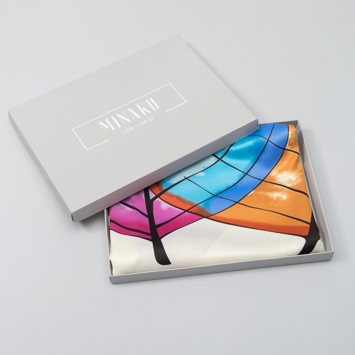 Палантин женский в коробочке MINAKU "Кристин", размер 180х70 см, цвет бежевый