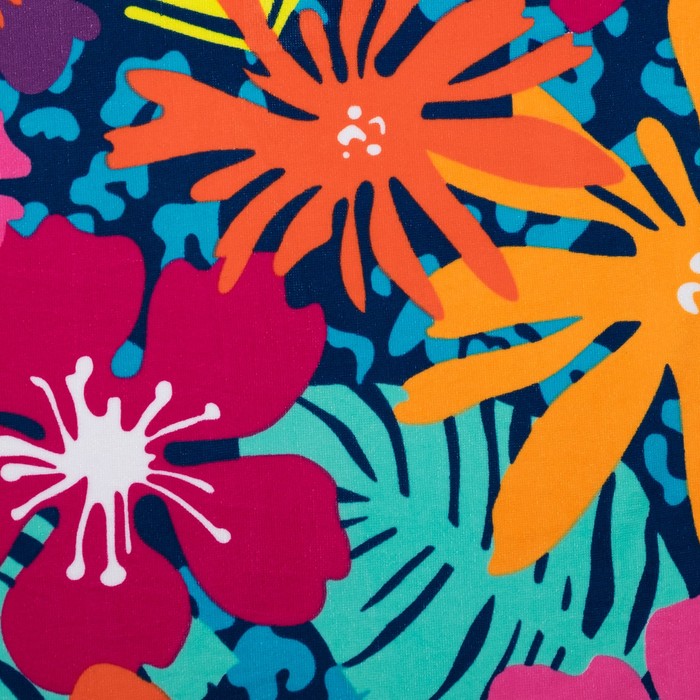 Полотенце пляжное 70*150 см, Летние краски, микрофибра 250гр/м2