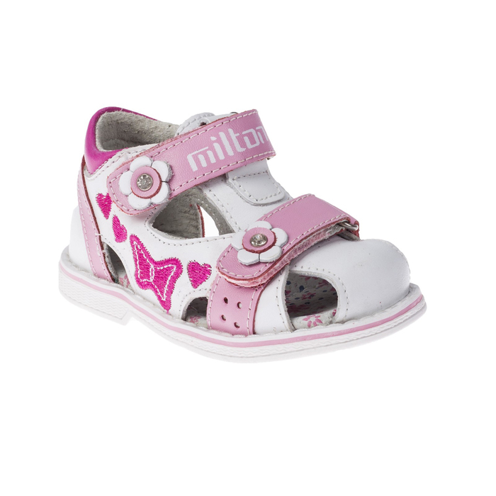 Сандалии детские арт. SС-23038, цвет белый/розовый, размер 21