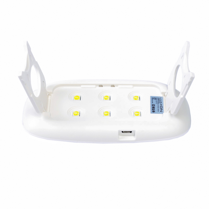 Лампа для гель-лака LuazON LUF-12, UV, 6 Вт, USB, компактная, 6 диодов, красная
