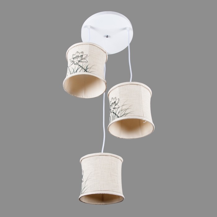 Подвес "Цветок" E27 15Вт 30х30х100см.