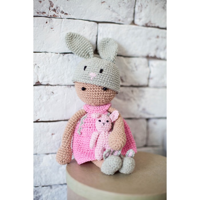 Наборы для вязания амигуруми: Мягкая игрушка «Девочка Мила», 10 х 4 х 14 см