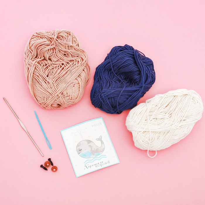 Наборы для вязания амигуруми: Мягкая игрушка «Девочка Софья», 10 х 4 х 14 см