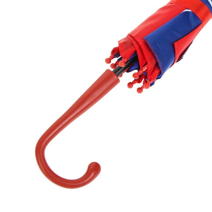 Зонт детский "Акула", полуавтоматический, с плавником, r=26см, цвет красный/синий