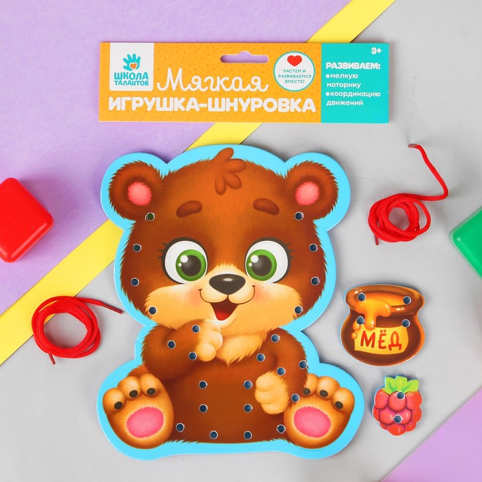 Шнуровка мягкая "Мишка"
