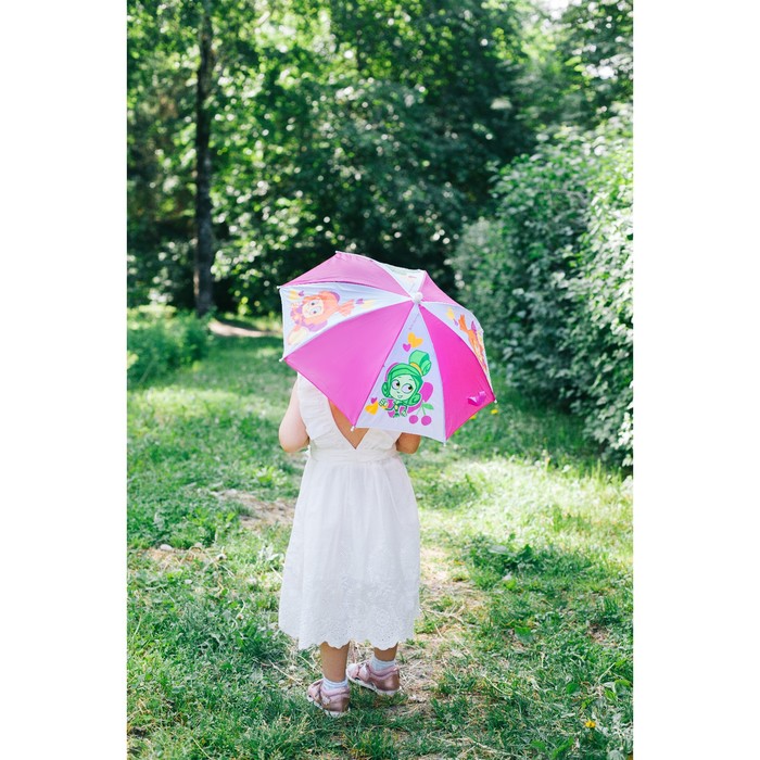 Зонт детский ФИКСИКИ "Симка и Верта" , 8 спиц d=52 см