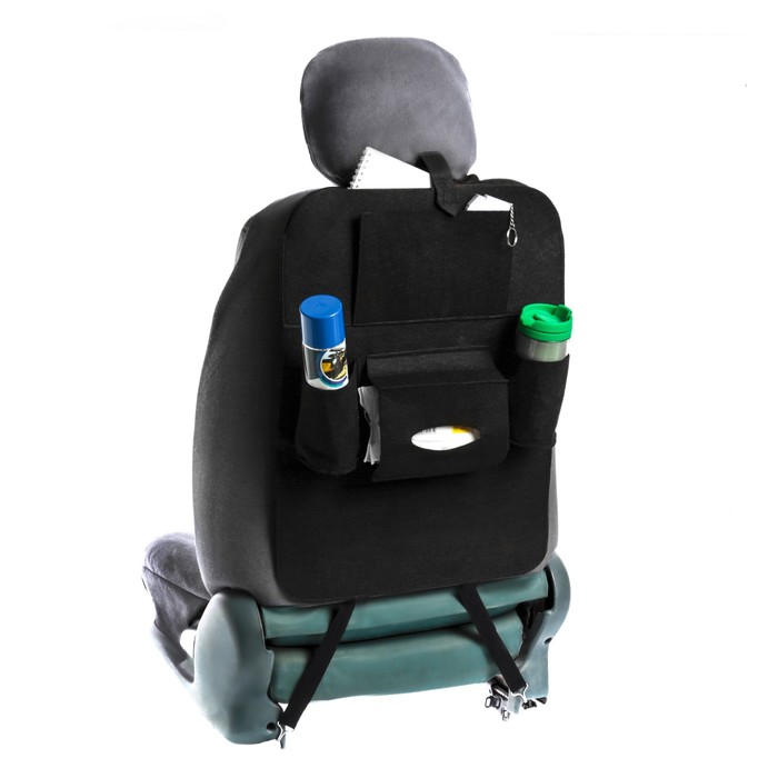 Органайзер на спинку сиденья 55 х 41 см, черный