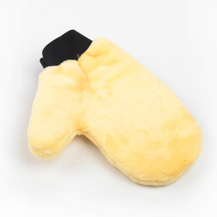 Варежка для полировки 25 x 20 см, искусственный мех, микс