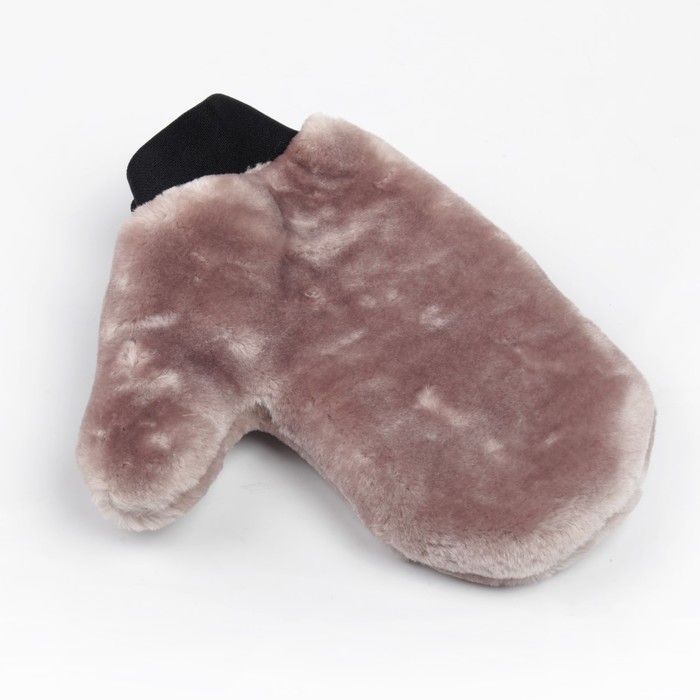 Варежка для полировки 25 x 20 см, искусственный мех, микс