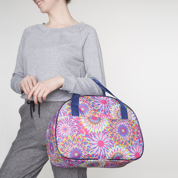 Саквояж «Астры», отдел на молнии, наружный карман, цвет розовый