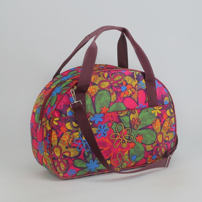 Саквояж «Лето», отдел на молнии, наружный карман