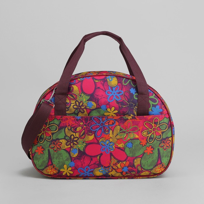 Саквояж «Лето», отдел на молнии, наружный карман