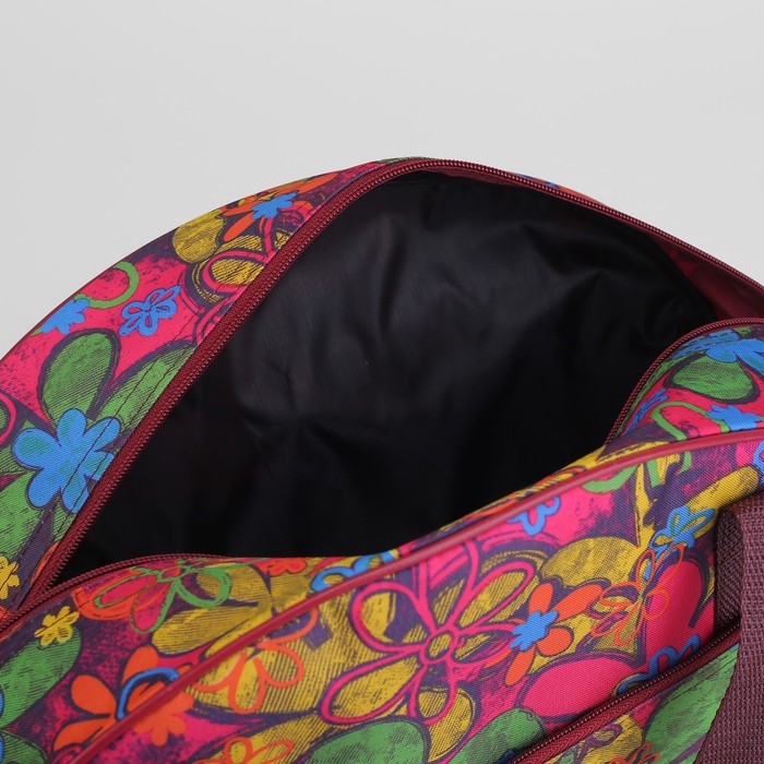 Саквояж «Лето», отдел на молнии, наружный карман