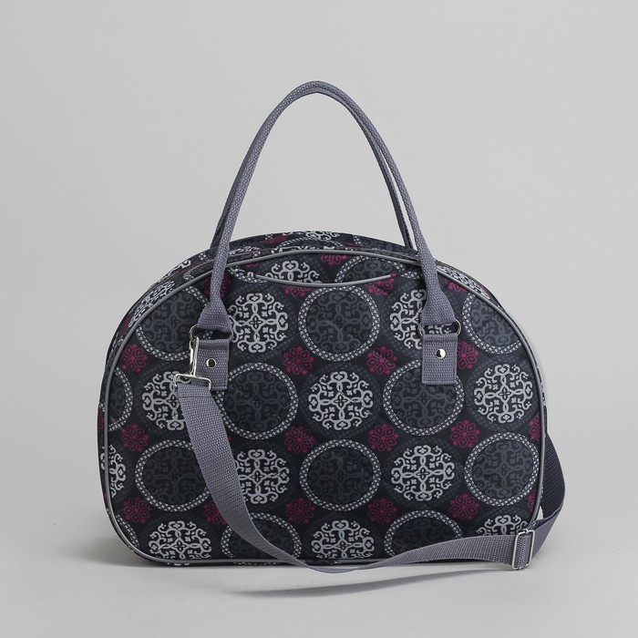 Саквояж, отдел на молнии, наружный карман, длинный ремень