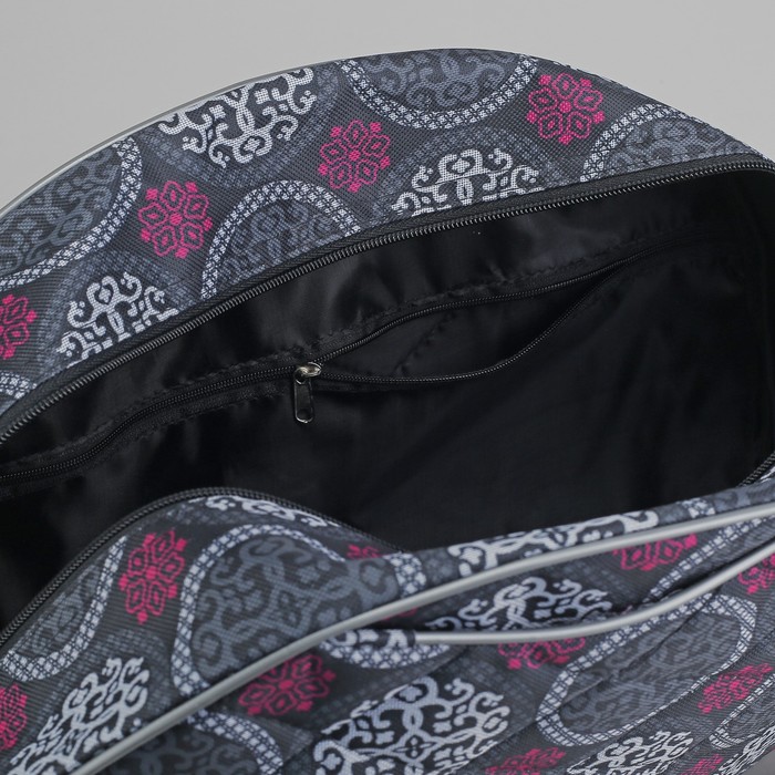 Саквояж, отдел на молнии, наружный карман, длинный ремень