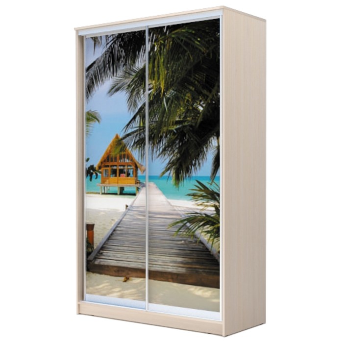 Шкаф-купе Хит-24-17-77  Дуб девонширский, Море