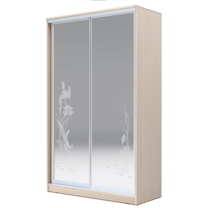 Шкаф-купе Хит-24-12-66  Дуб девонширский, Цапли