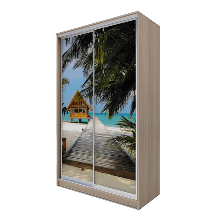 Шкаф-купе Хит-24-12-77 Ясень шимо светлый, Море