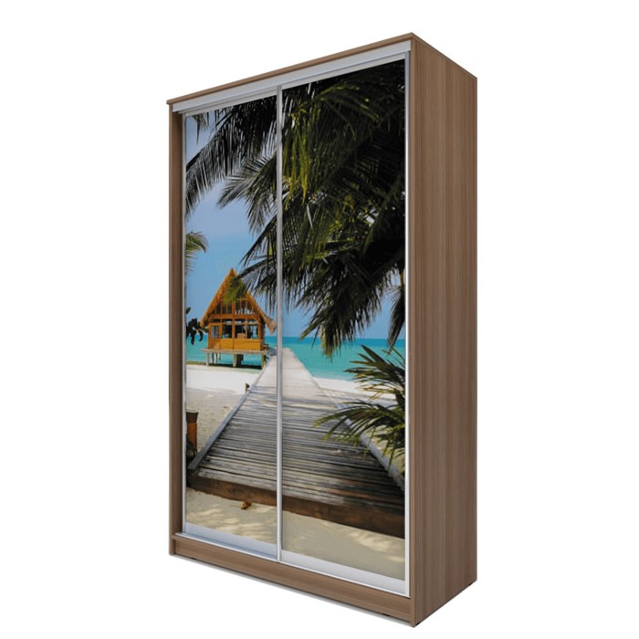 Шкаф-купе Хит-24-12-77 Ясень шимо тёмный, Море