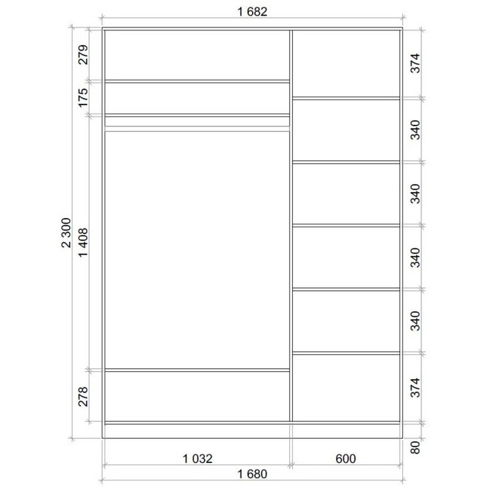 Шкаф-купе Хит-23-17-66 Ясень шимо тёмный, бабочки