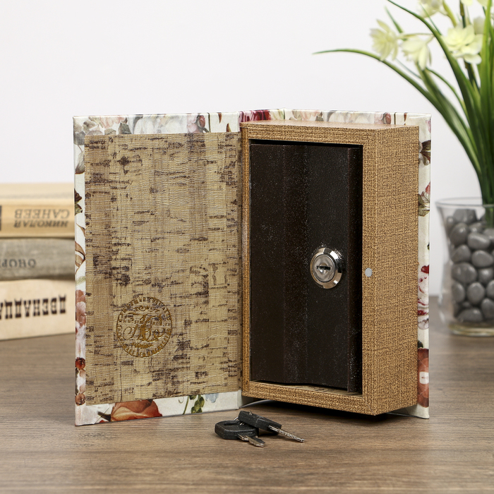 Сейф-книга дерево под шёлк "Певчая птица" 17х11х5 см