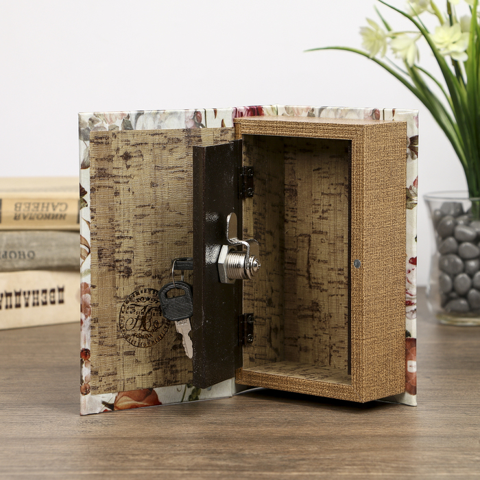 Сейф-книга дерево под шёлк "Певчая птица" 17х11х5 см