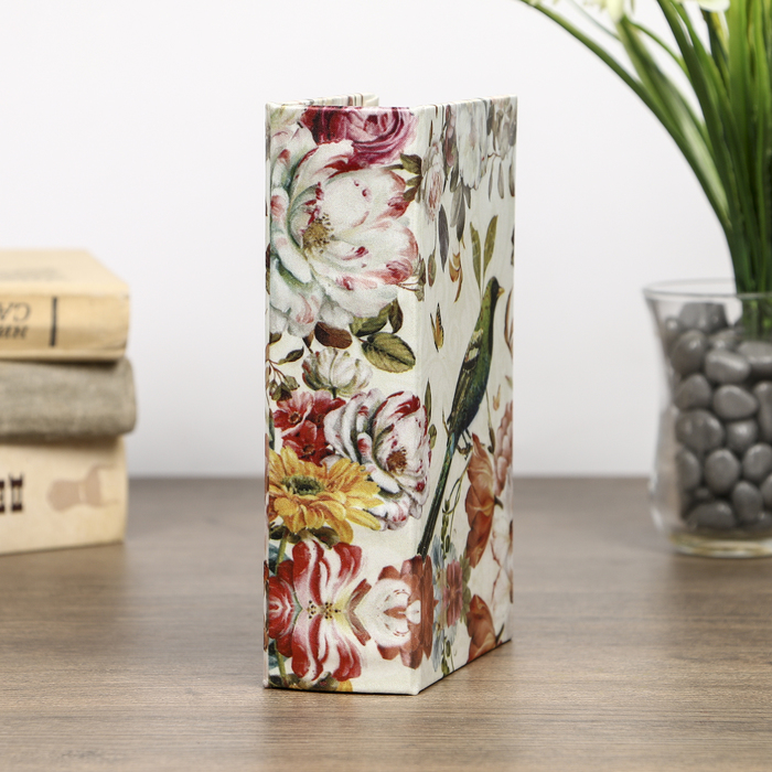 Сейф-книга дерево под шёлк "Певчая птица" 17х11х5 см