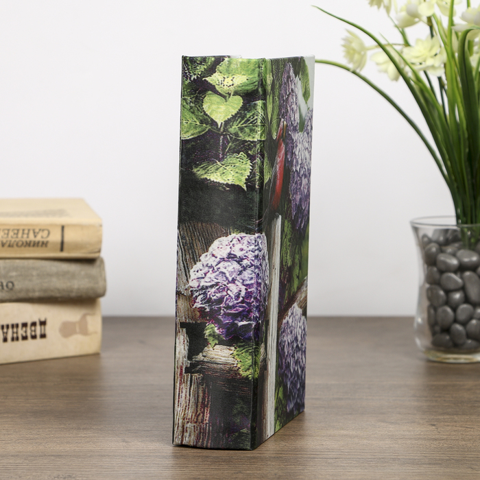 Сейф-книга дерево под шёлк "Птица в сирени" 21х13х5 см