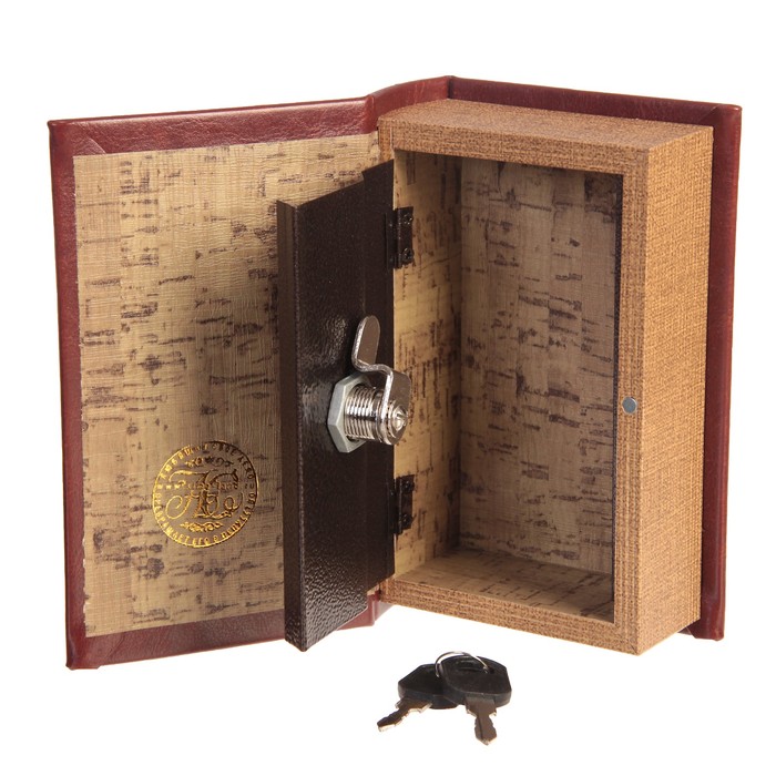 Сейф-книга дерево "Три мушкетёра" кожзам 17х11х5 см