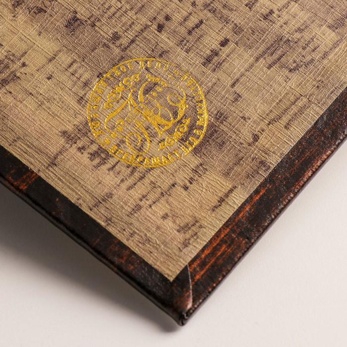 Сейф дерево книга "Ирисы" состаренный, кожзам 26х17х5 см
