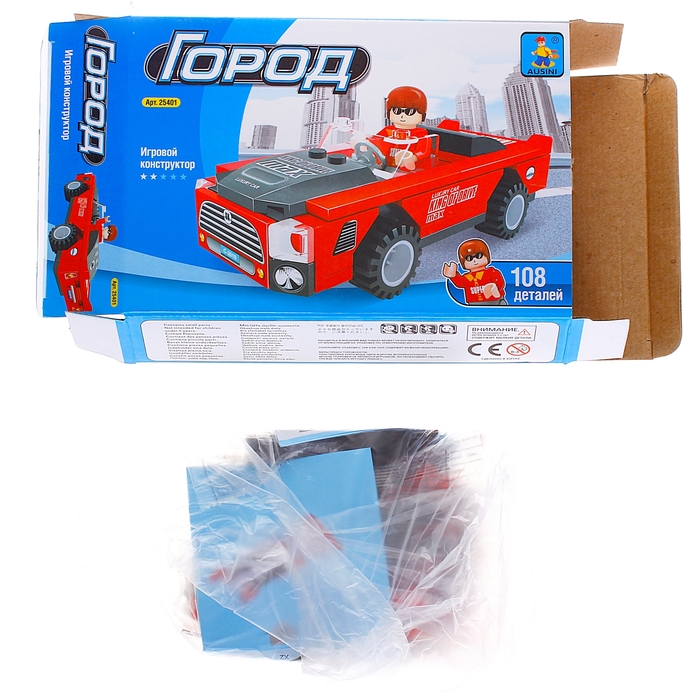 Конструктор «Машина», 108 деталей