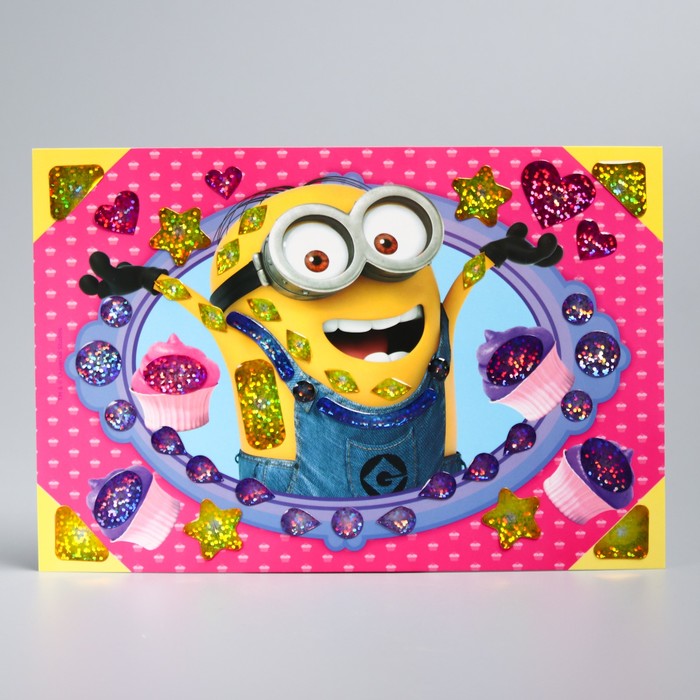 Мозаика гелевыми стразами "Пирожное", Гадкий Я