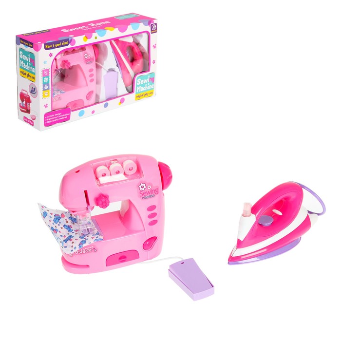 Набор бытовой техники "Карамель": швейная машинка и утюг