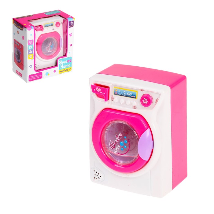 Бытовая техника стиральная машина «Карамель», цвет розовый