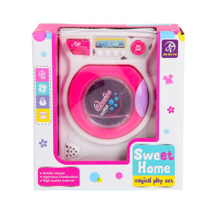 Бытовая техника стиральная машина «Карамель», цвет розовый