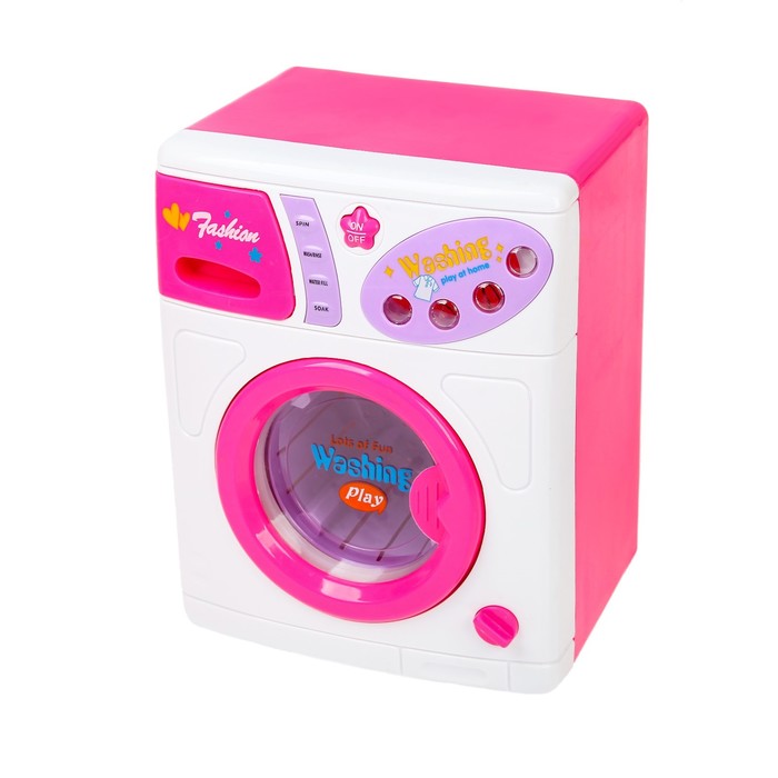 Набор бытовой техники «Карамель» с аксессуарами: стиральная машина, утюг, гладильная доска