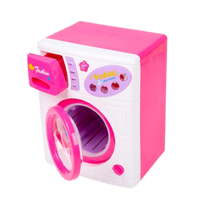 Набор бытовой техники «Карамель» с аксессуарами: стиральная машина, утюг, гладильная доска