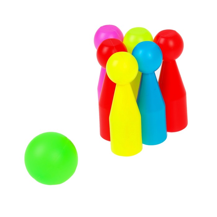 Боулинг "Весёлый шар", высота кегли 9,7 см